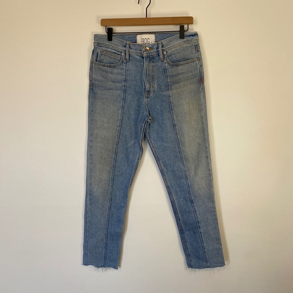 BDG Jeans Dad Slim Tapered Fit men's 30x32 Front Seam Light Wash Two Tone Rigid - Picture 1 of 9